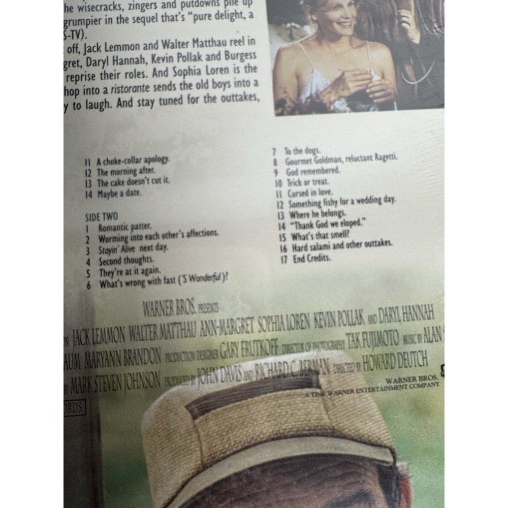 Grumpier Old Men Laserdisc LD Jack Lemmon Walter Matthau Comedy - Picture 6 of 6